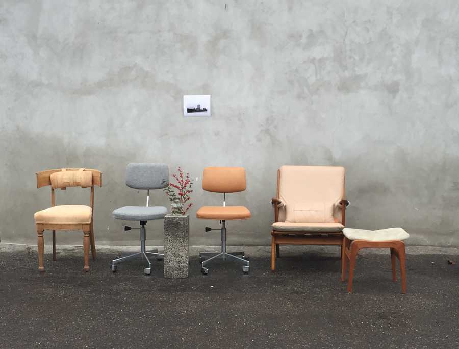 Ompolsterede lænestole og kontorstole af Studio Gafni